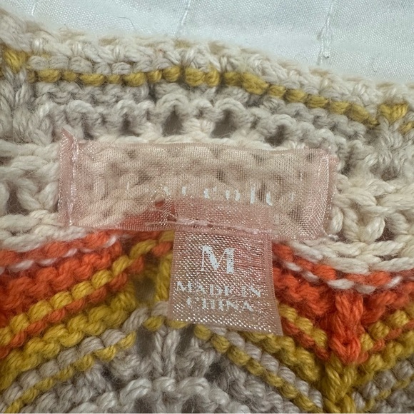 LOVE COLETTE  Pastel Knit Button-Down  Crochet Crop Top - Picture 11 of 12